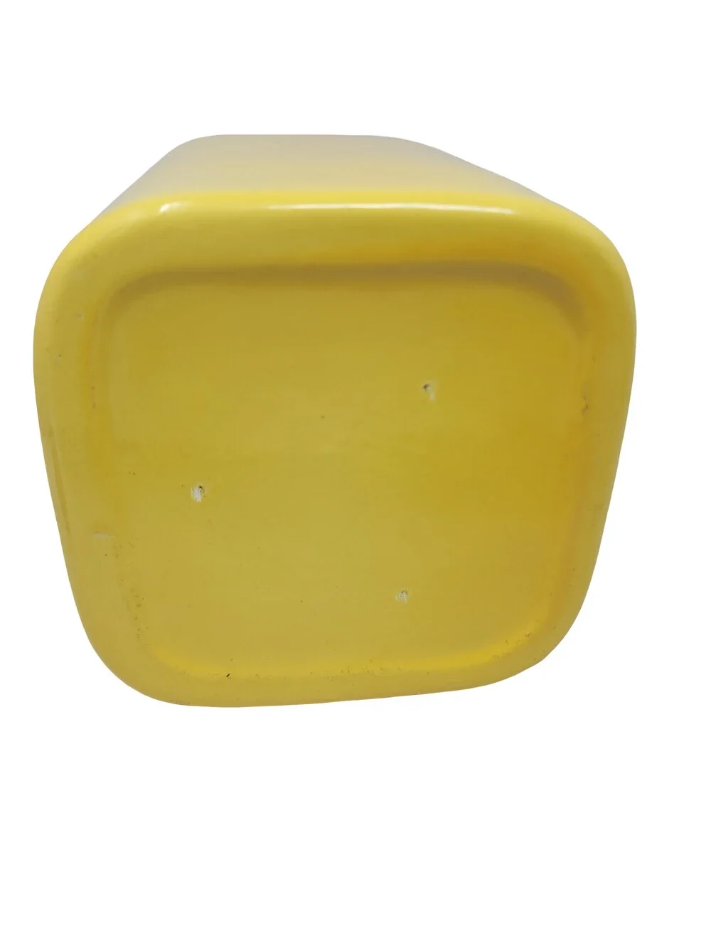 Vintage Metlox Poppytrail Yellow Canister Cookie Jar Geometric MCM California